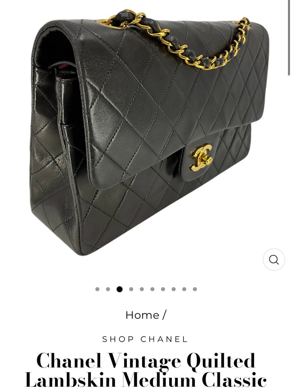 Vintage CHANEL Classic Double Flap MM Bag - Picture 2 of 9